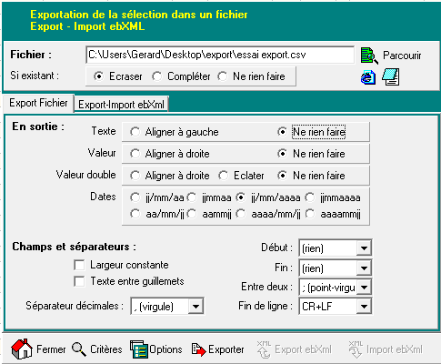 exportation des écritures comptables 6